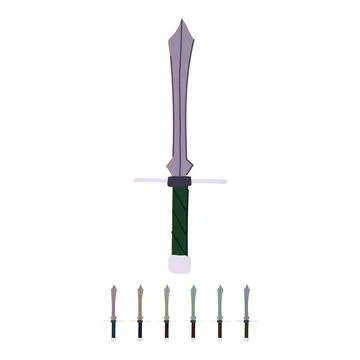 Ship viking sword vector cartoon graphic Stock Illustration