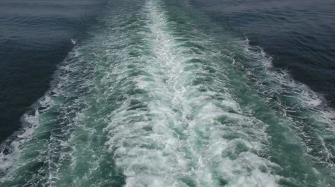 Ship Wake Stock Footage 4339803