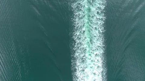 Ship wake Stock Footage 81417973