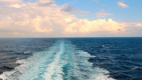 Ship wake Stock Footage 96264105