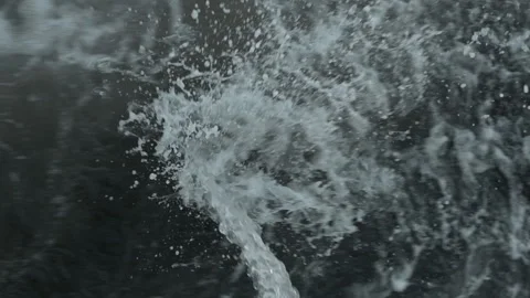 Ship Water Discharge While Underway Stock Footage 345269070