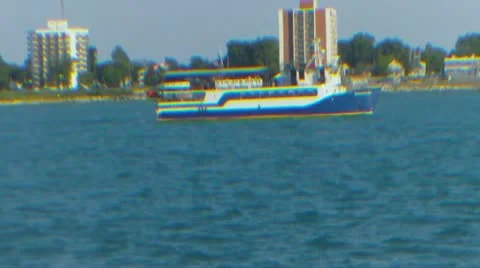 Ship On Water Stock Footage 11397673