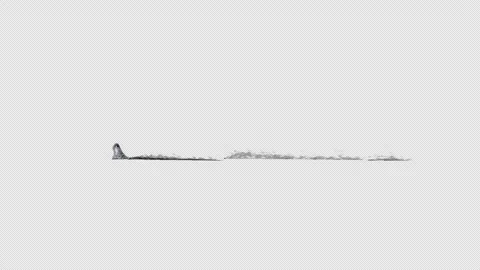 Ship water waves side view Video stock 336330185