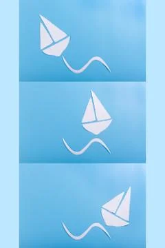 Ship on a wave Stock Photos