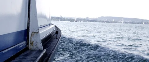 Ship Waves Stock Footage 91733364