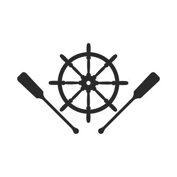 Ship wheel icon 스톡 일러스트