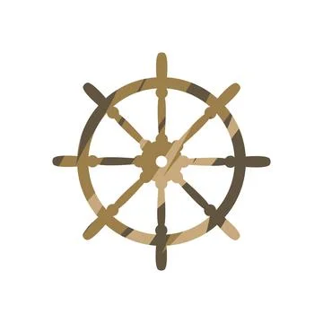 Ship wheel icon Stock-Illustration