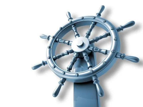 Ship wheel Stock Illustration