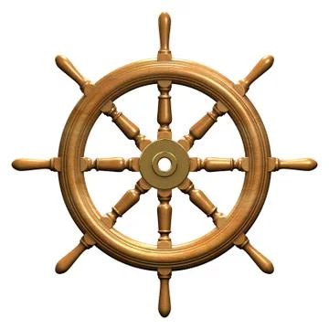 Ship wheel Stock Illustration