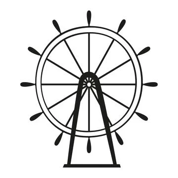 Ship wheel Иллюстрация