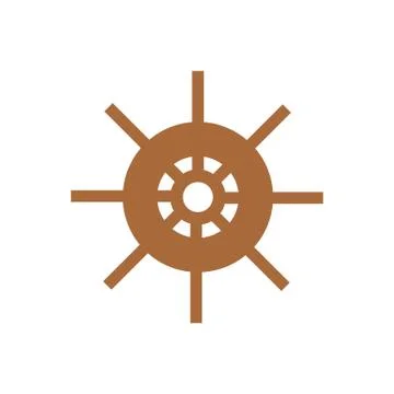 Ship Wheel Illustration Stock Illustration