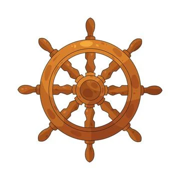 Ship Wheel illustration Stock Illustration