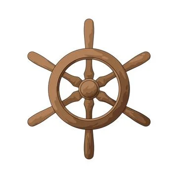 Ship Wheel illustration Stock Illustration