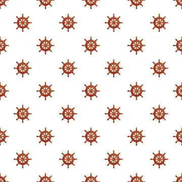 Ship wheel pattern creating nautical marine background イラスト素材