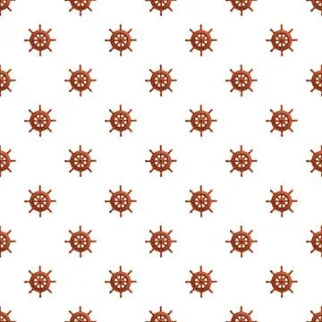 Ship wheel pattern for marine navigation concept design Stock Illustration