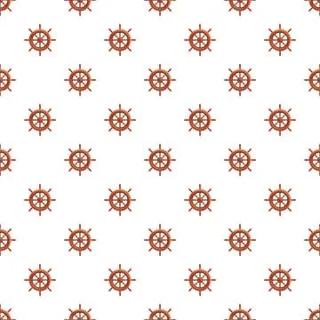 Ship wheel pattern for nautical themed background Illustrazione stock