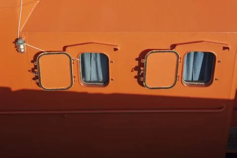 Ship windows. Stock Photos