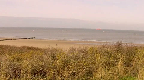 Ship on the winter sea.  Timelapse. Stock Footage 43862643