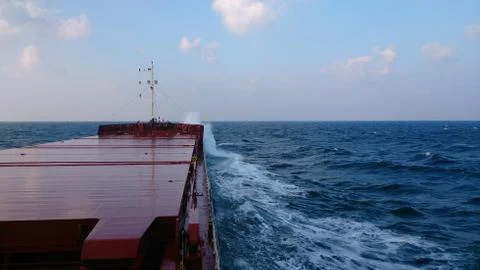 The ship work sea Stock Photos