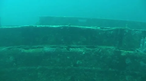Ship Wreck Close up Stock Footage 45019929