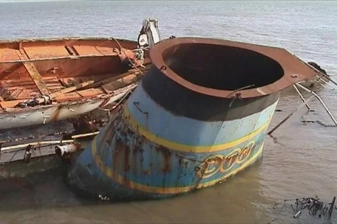 Ship wreck Stock Footage 117674