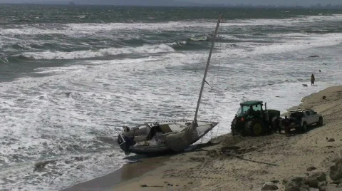 Ship wreck 스톡 동영상 724042