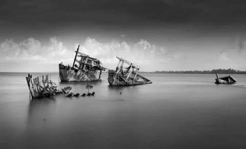 Ship wreck Stock Photos