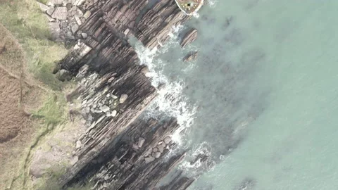 Ship Wreck track over 스톡 동영상 153057632