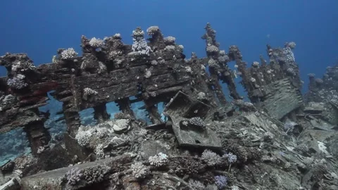 Ship wreck under water Stock Footage 170818424