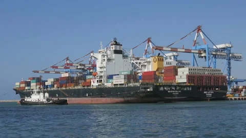 Ship yard Stock Footage 139806134