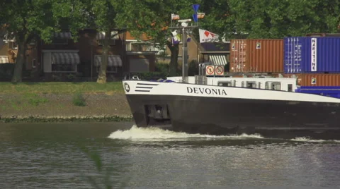 Ship_backwash_slomo Stock Footage 49166027