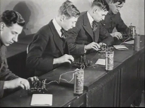 Shipbuilding in 1918. Stock Footage 74777851