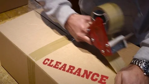 Shipment of clearance items Stock Footage 72672308