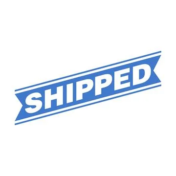 Shipped Letter Rubber Stamp Vector Design Template Illustrazione stock