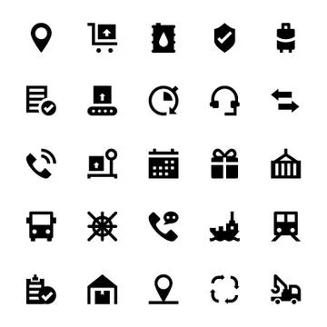 Shipping and Delivery Vector Stock Illustration