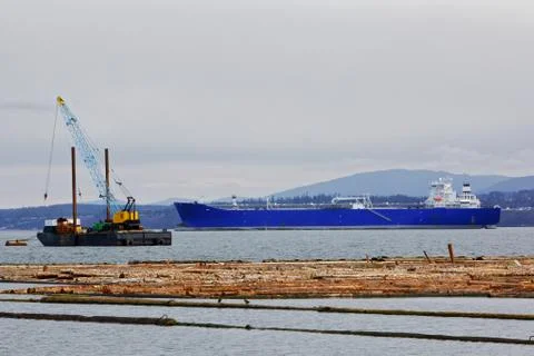 Shipping and logging operations Stock Photos