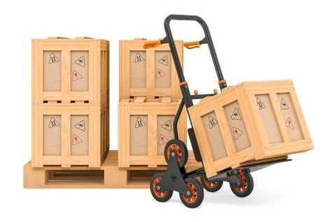 Shipping and logistic concept, 3D rendering 스톡 일러스트