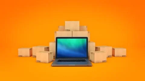 Shipping and logistics concept. Stock Illustration