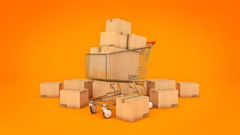 Shipping and logistics concept. Stock Illustration