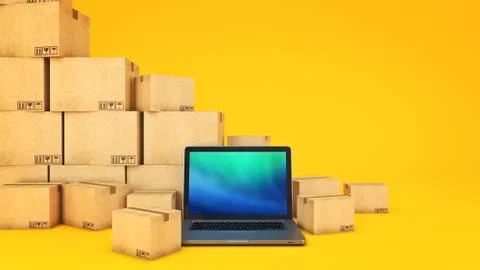 Shipping and logistics concept. Stock Illustration