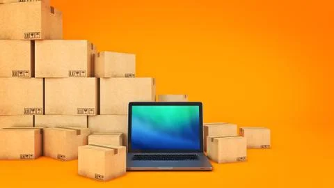 Shipping and logistics concept. Stock Illustration
