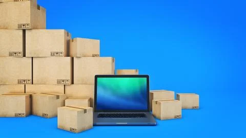 Shipping and logistics concept. Stock Illustration