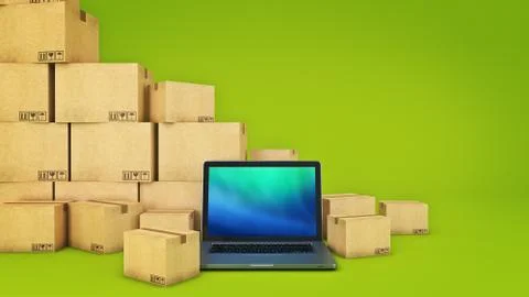 Shipping and logistics concept. Stock Illustration