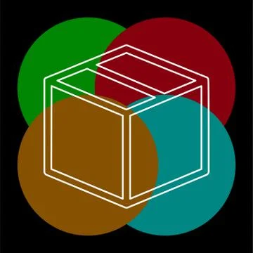 Shipping box icon, vector shipping box, storage Stock Illustration