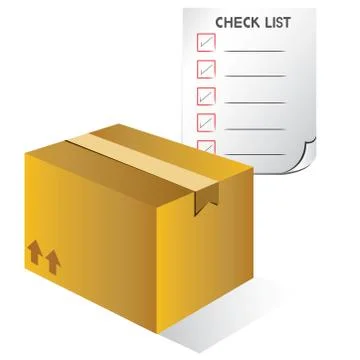 Shipping box Stock Illustration