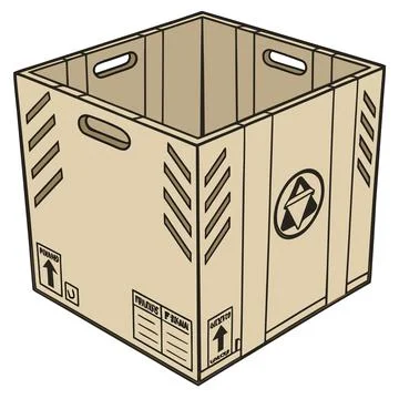 Shipping Box Package Delivery Icon Illustration Stock Illustration