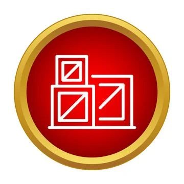 Shipping boxes icon representing logistics and delivery 스톡 일러스트