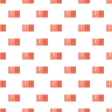 Shipping boxes simple pattern on white background Stockillustratie
