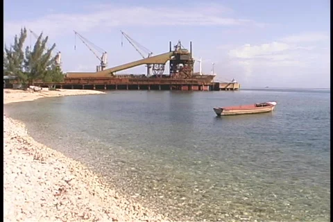 Shipping in the Caribbean Stock Footage 140362
