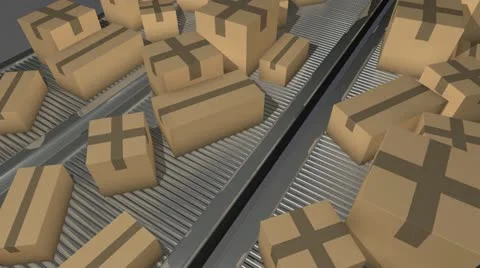 Shipping center parcels parcel 스톡 동영상 18566298